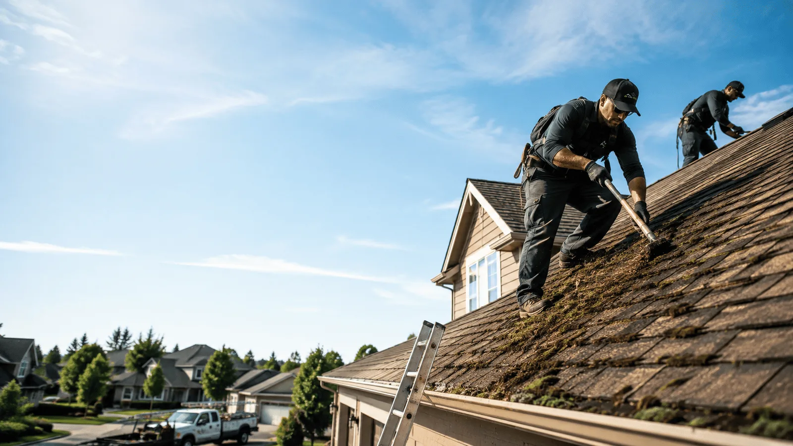 Roof Moss Removal in Wauconda, IL near me